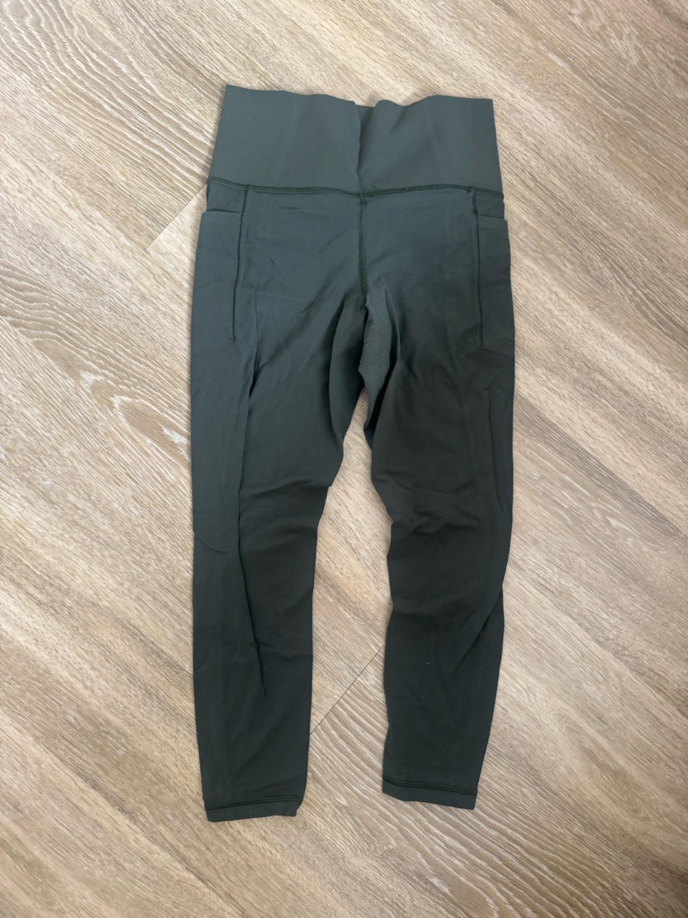 Athleta Dark Green High-Rise Leggings